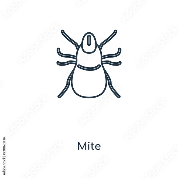 Fototapeta mite icon vector