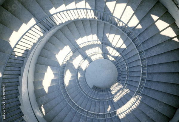 Fototapeta Spiral staircase