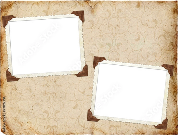 Fototapeta Vintage background with frames