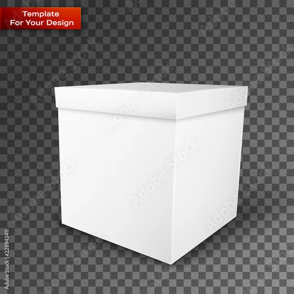 Fototapeta White Package Box