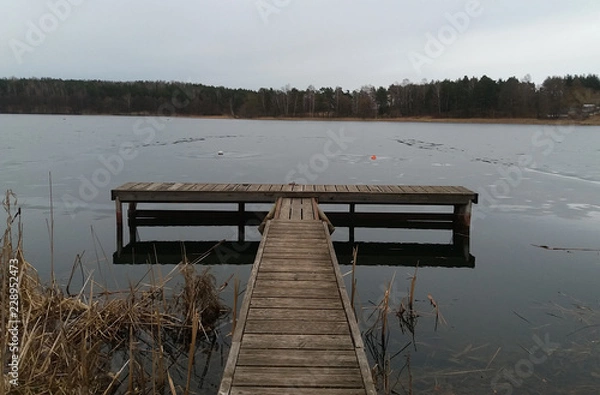 Obraz Frozen Lagoon Dock