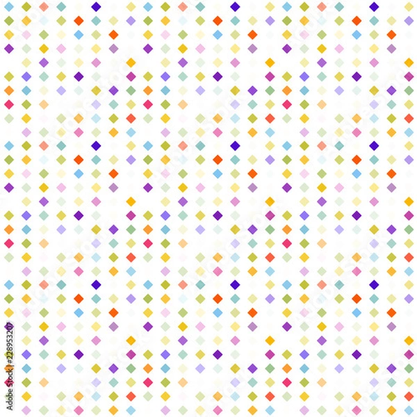 Fototapeta Seamless pattern background from a variety of multicolored squares.