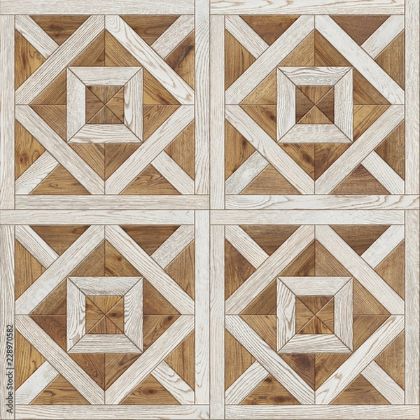 Obraz Natural wooden background, grunge parquet, flooring design seamless texture
