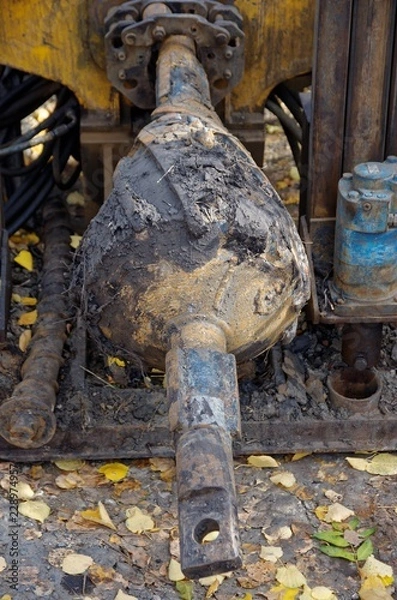 Obraz Reamer seen on on directional boring unit.