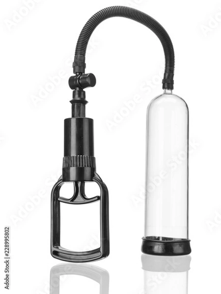 Obraz Transparent penis pump on a white background