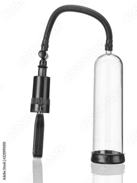 Obraz Transparent penis pump on a white background