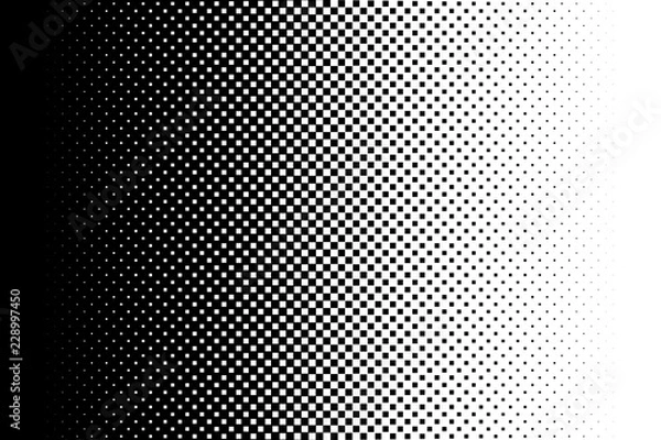 Fototapeta Gradient background Halftone pop art design Light effect Seamless pattern Vector illustration