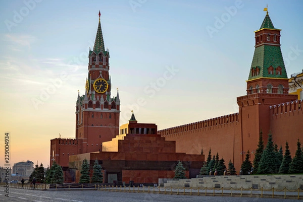 Obraz Красная площадь, ранним осенним утром.