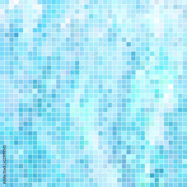 Obraz abstract vector square pixel mosaic background