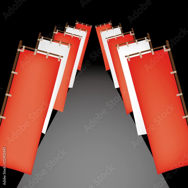 Obraz 日本風の旗