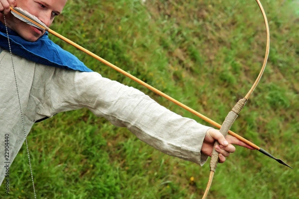 Obraz archer aiming bow