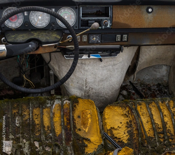 Fototapeta Autowrack Cockpit 