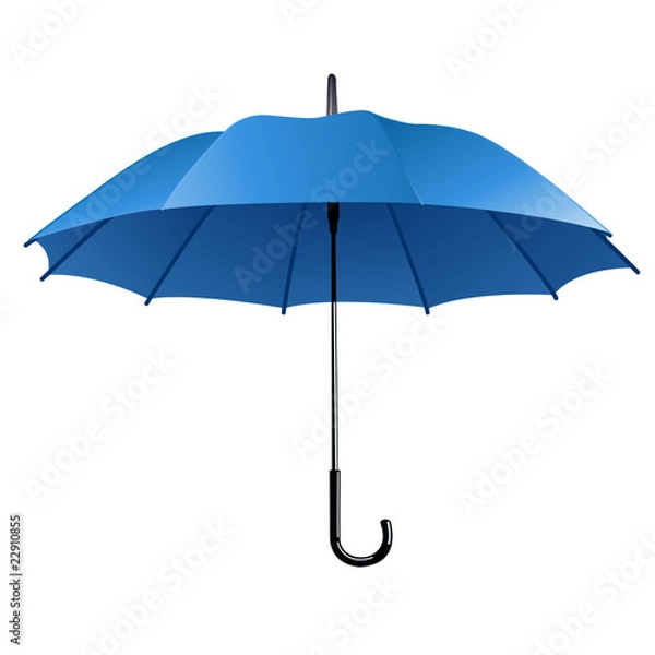 Obraz niebieski parasol