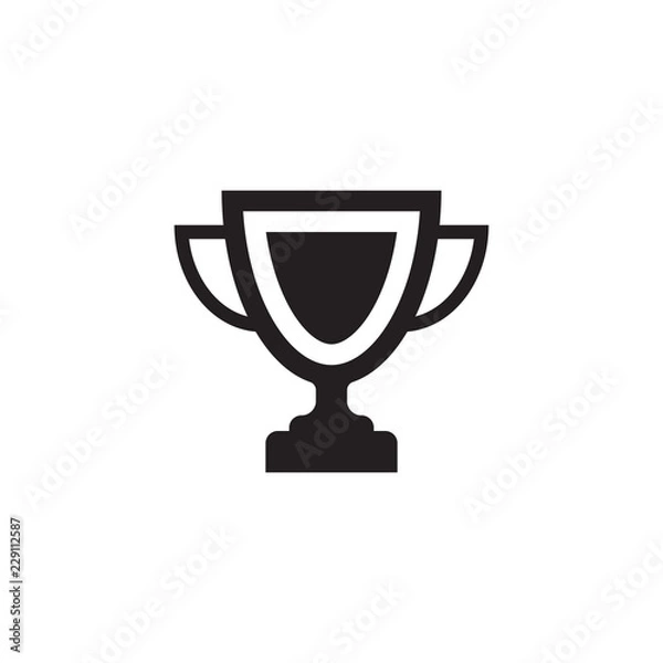 Obraz initial letter O logo trophy vector