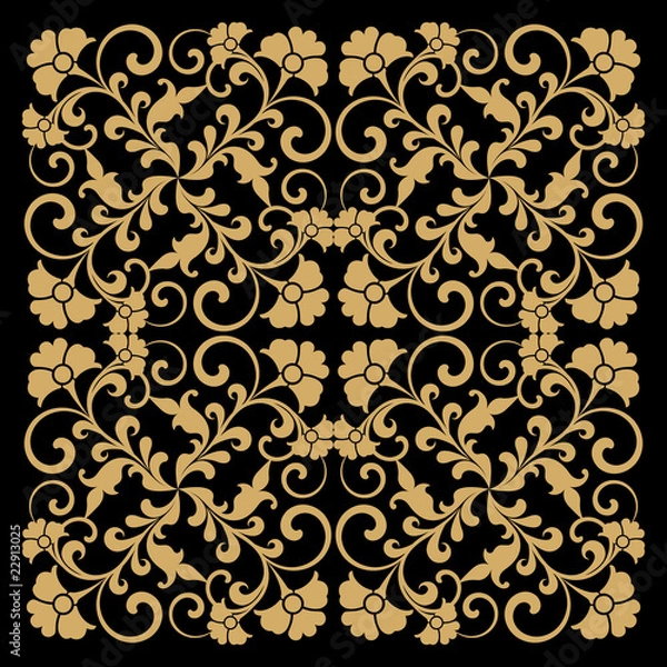 Obraz Floral background. Vector illustration.