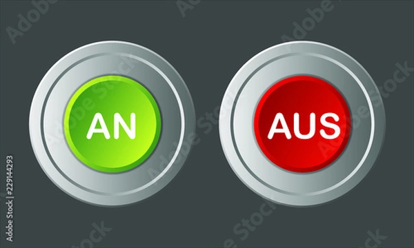 Fototapeta An/Aus Button