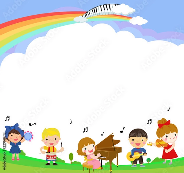 Obraz Kids and frame.music