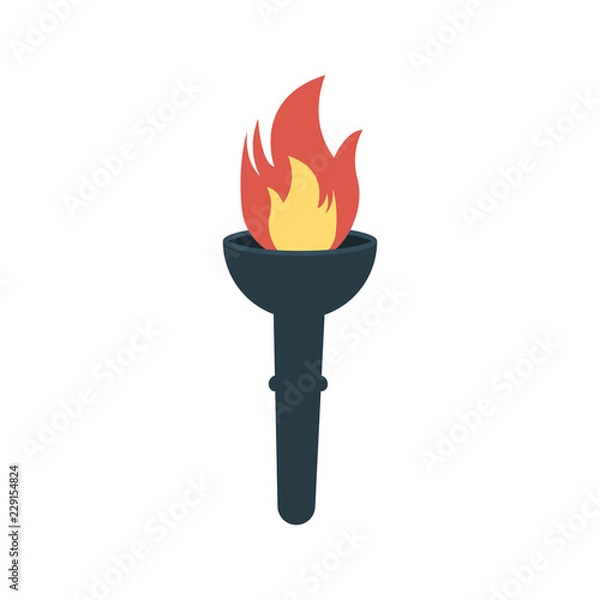 Fototapeta torch   flame  light