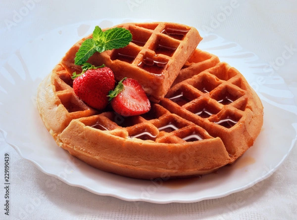 Obraz Вафли печеные Baked waffles