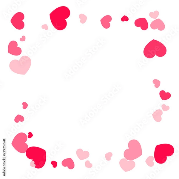 Obraz Heart confetti background.