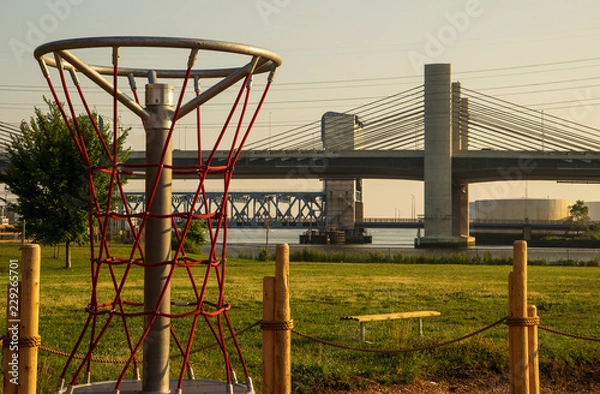 Obraz bridge in park