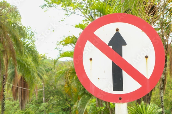 Fototapeta Sing road traffic