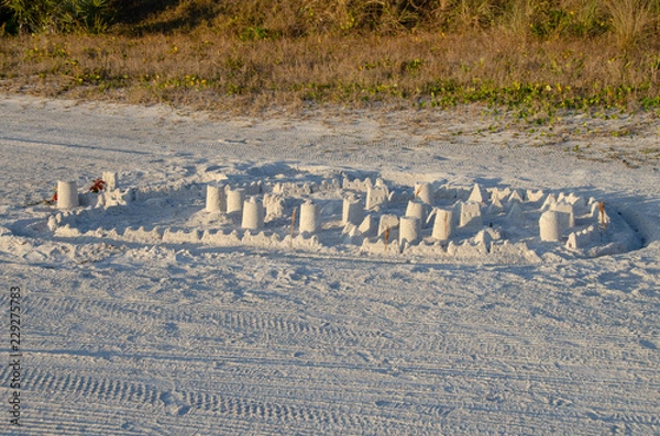 Obraz A very large sand castle