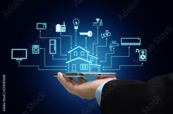 Obraz Internet rzeczy i koncepcja inteligentnego domu