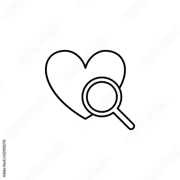 Fototapeta heart medical icon. Element of medicine for mobile concept and web apps icon. Thin line icon for website design and development, app development. Premium icon