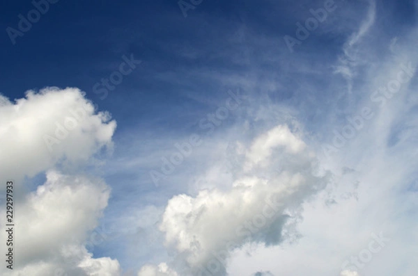 Obraz blue sky with clouds