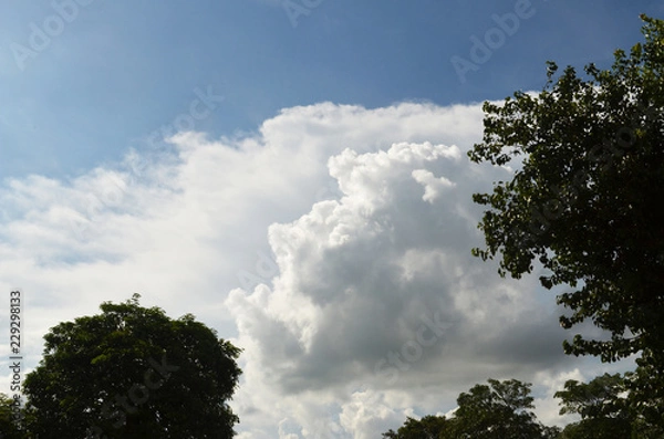 Obraz blue sky with clouds