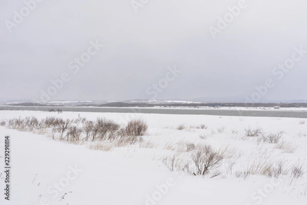 Obraz 雪国の冬景色