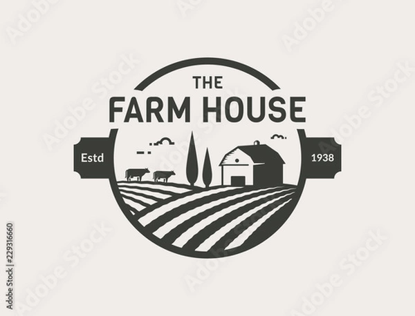 Obraz Logo wektor Farm House.