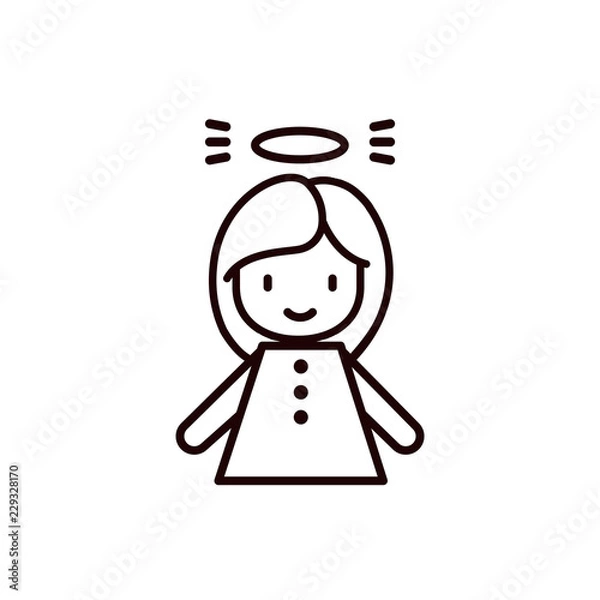 Fototapeta Angel vector icon