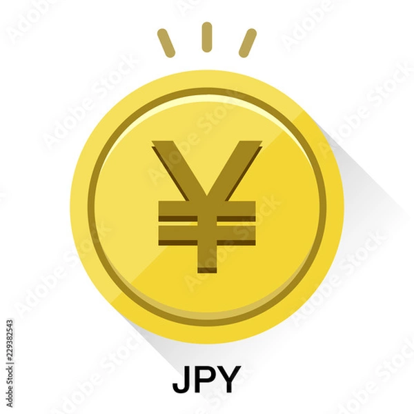 Fototapeta 日本円通貨コインアイコンベクターイラスト