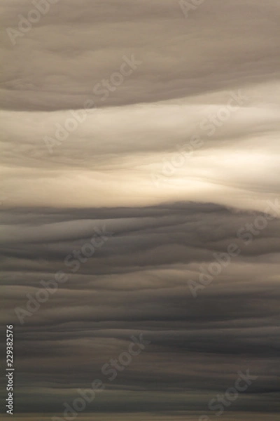 Obraz Mystical clouds like drawn, Norilsk