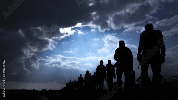 Fototapeta Imigracja ludzi