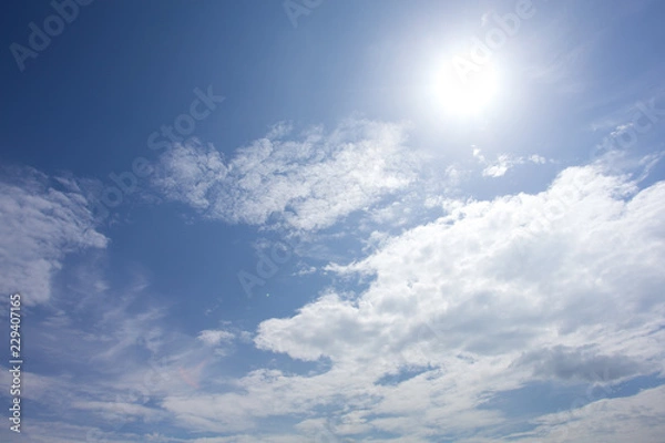 Obraz blue sky with clouds