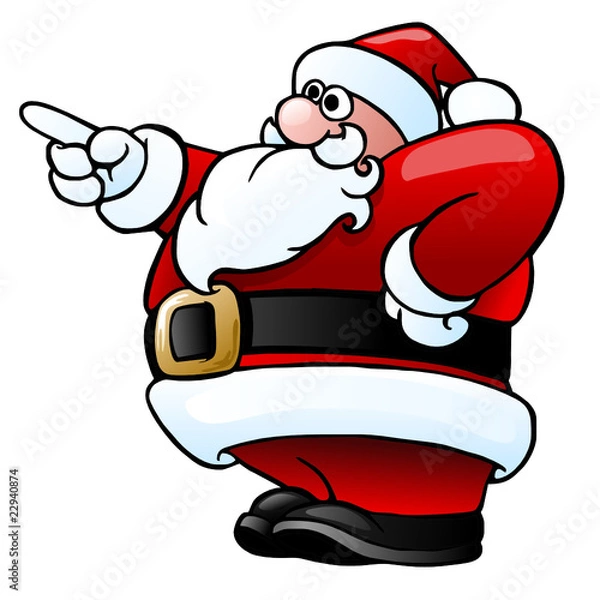 Obraz santa claus profile