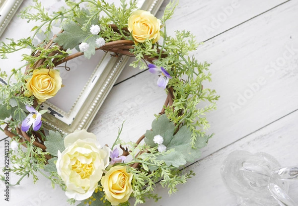 Obraz フラワーアレンジメント  リース