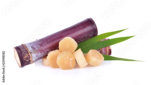 Obraz sugarcane isolated on white backgroun