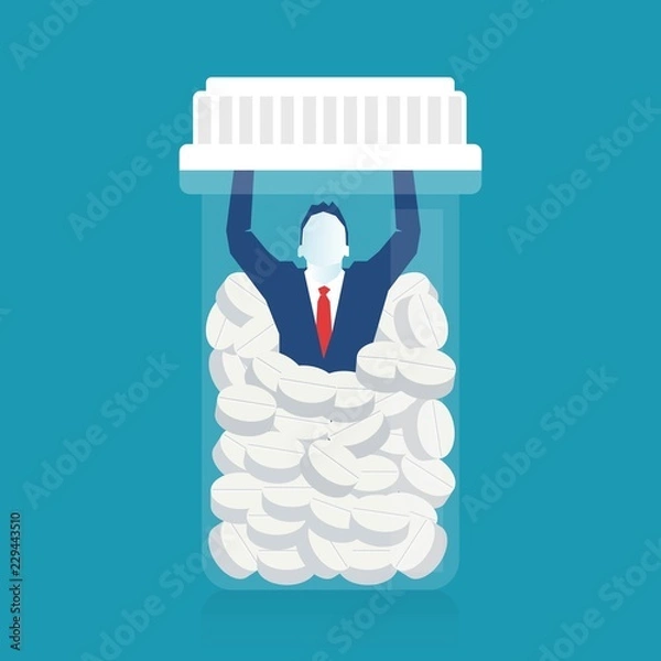 Fototapeta Drug Addict trying to get sober
