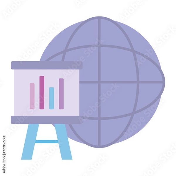 Fototapeta global sphere design