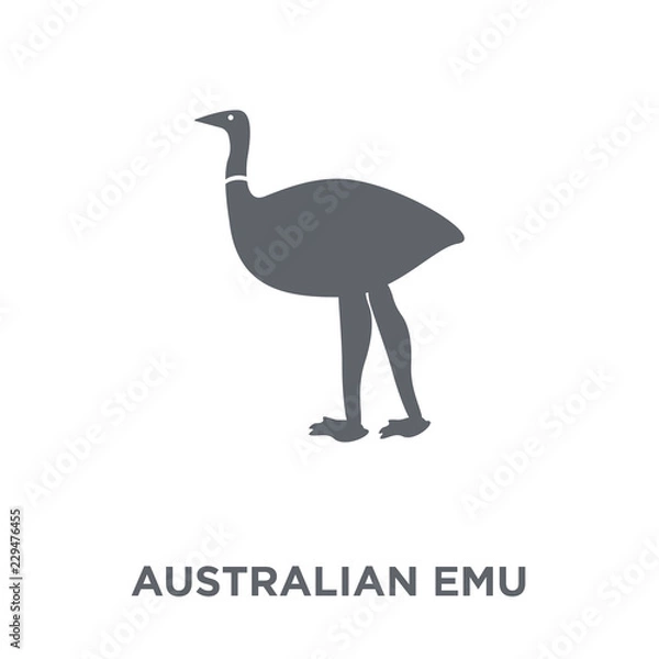 Fototapeta Australian emu icon from Australia collection.