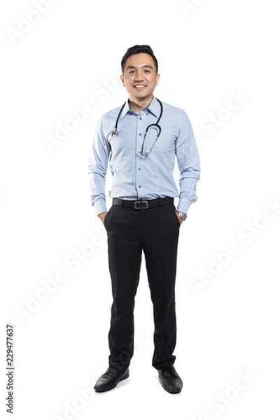 Obraz Professional asian doctor posing