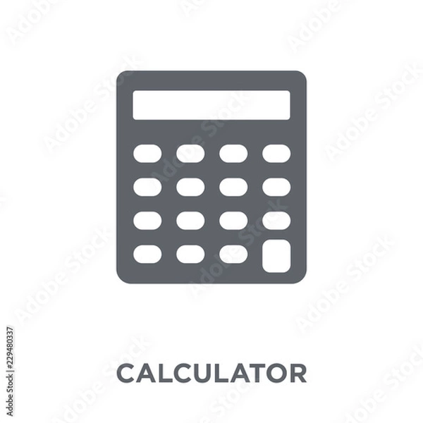 Obraz Calculator icon from Electronic devices collection.