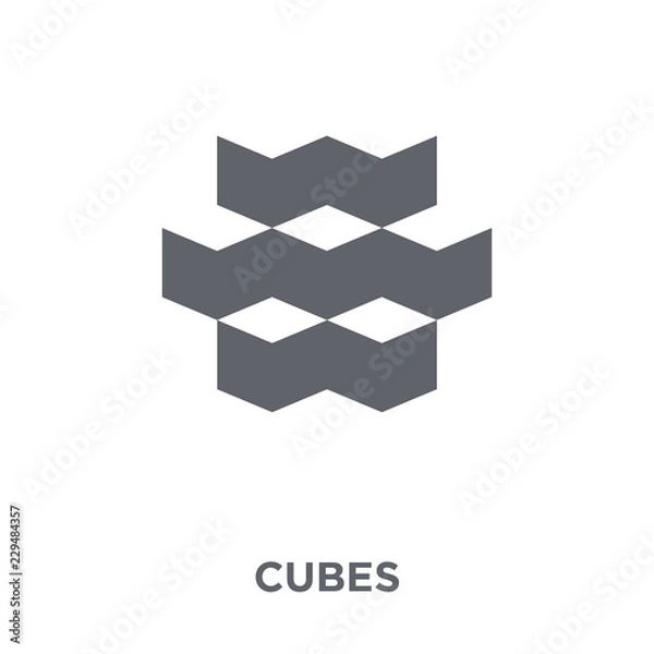 Fototapeta Cubes icon from Geometry collection.