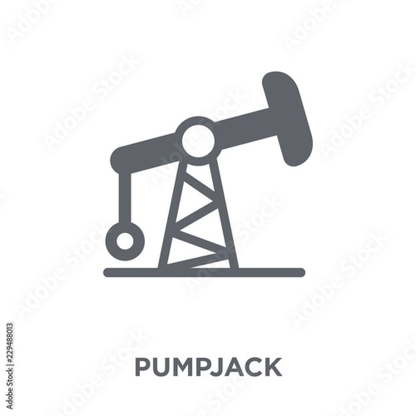 Fototapeta Pumpjack icon from  collection.