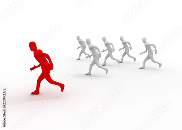 Obraz leader concept