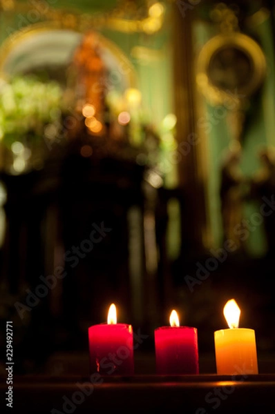Obraz 教会のろうそく